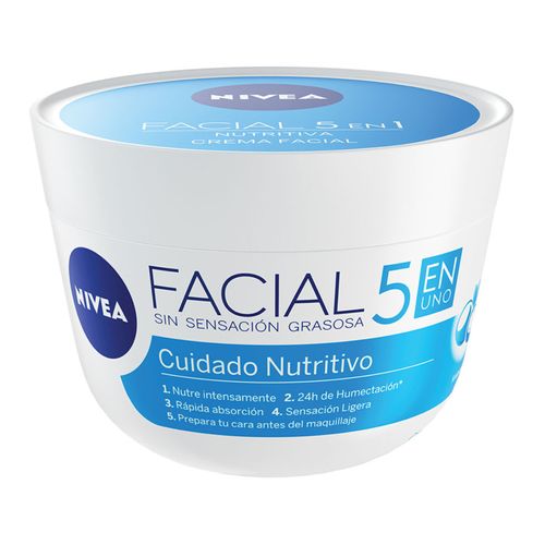 Crema Nivea Cuidado Nutritiva Frasco X 50 Ml Bdf