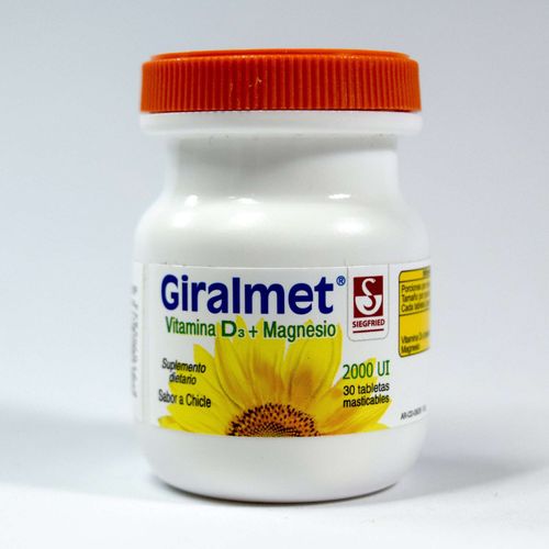 Suplemento Giralmet D3 2000 Ui Frasco X 30 Tabletas
