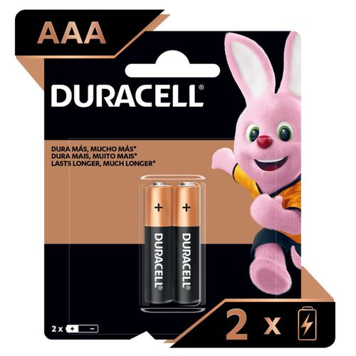 Duracell Alcalina Aaa Tarjeta 2 Unidades Genomma Pilas