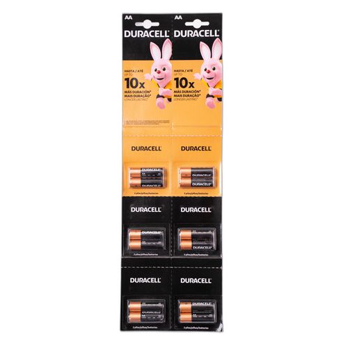 Duracell Aa Hang Card 6 Pares X 2 Unidades Genomma Pilas