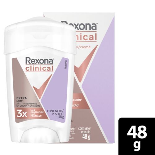 Desodorante Rexona Barra Clinical Extra Dry Wo 48 Gr Unilever