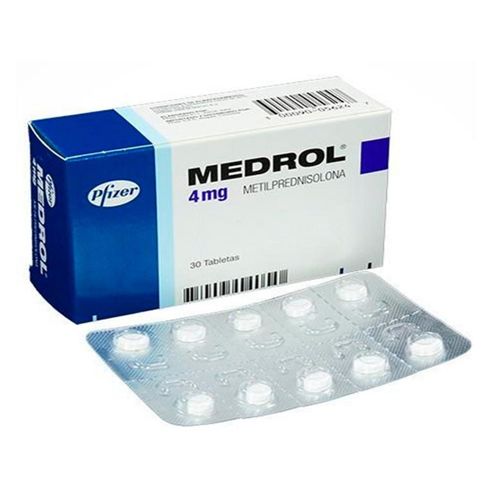 Medrol Metilprednisolona 4 Mg Caja X 30 Tabletas Pfizer