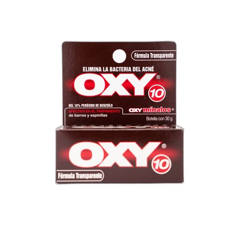 Oxy 10 Transparente Benzoil Peroxido Tubo X 30 Gr Gel Tópico Option