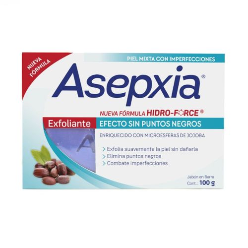 Jabón Asepxia Exfoliante 100 Gr Genomma