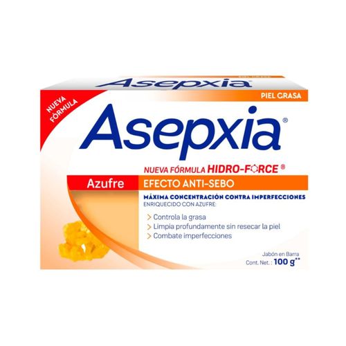 Jabón Asepxia Azufre Limpieza Total X 100 Gr Genomma