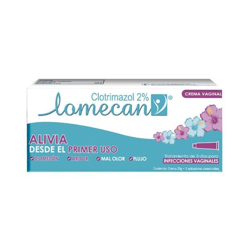Lomecan Crema Vaginal Clotrimazol 2% Tubo X 20 Gr Genomma