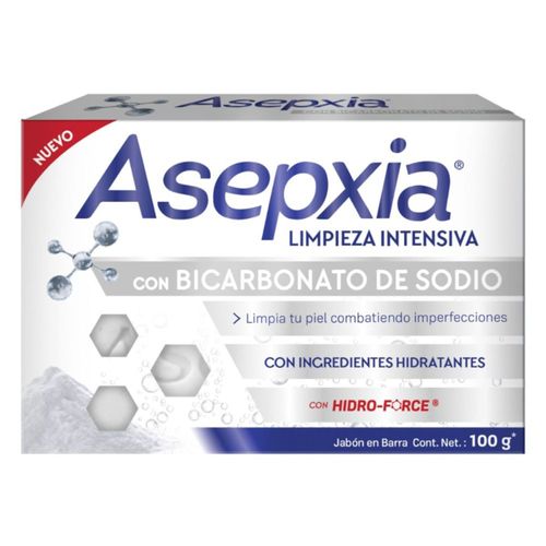Jabón Asepxia Bicarbonato Barra 100 Gr Genomma