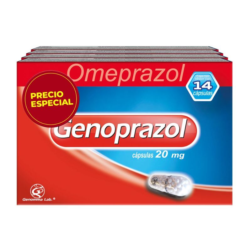 Genoprazol Omeprazol 20 mg 14 Cápsulas
