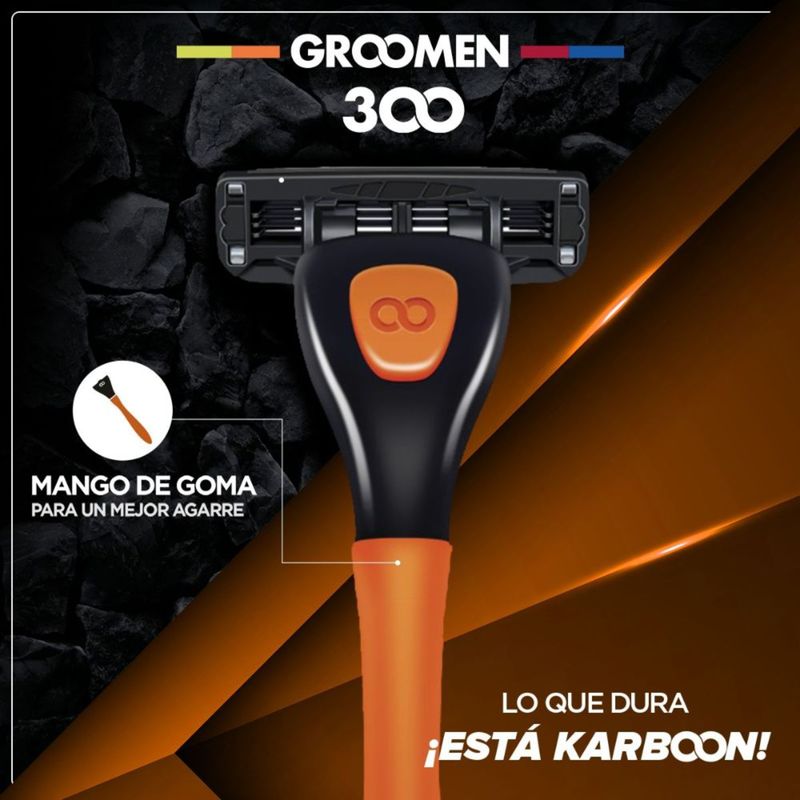 Máquina Afeitar Groomen 300 + 2 Cartuchos