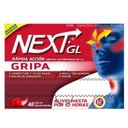 Next Gl Gripa Caja X 48 Tabletas Genomma