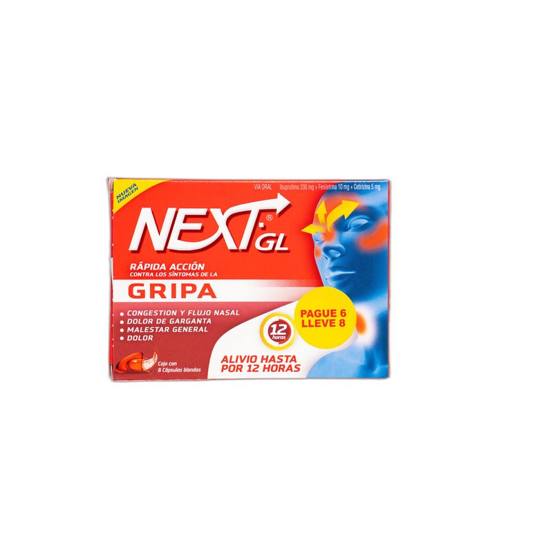 Next Cápsulas Pague 6 Lleve 8 Genomma