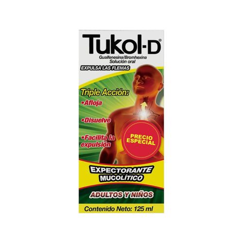 Tukol-D Solución Oral Expectorante 125 Ml  Precio Especial Genomma