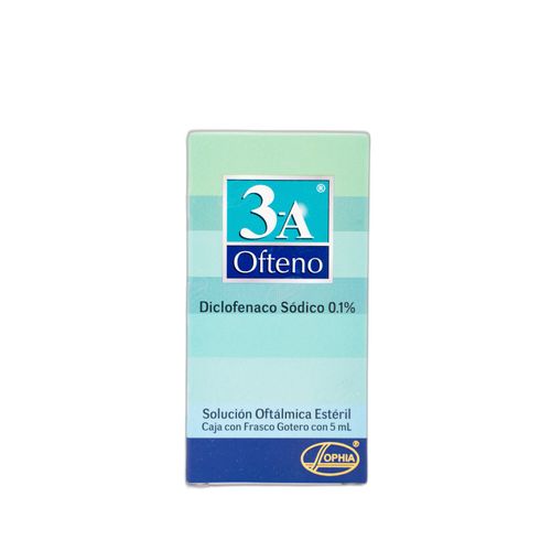 3 A Diclofenaco Sódico Ofteno 1% Solución Oftálmica Frasco X 5 Ml Sophia