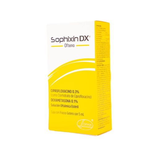 Sophixin Dx Ofteno Dexametasona 1 Mg Solución Oftálmica Frasco X 5 Ml Sophia