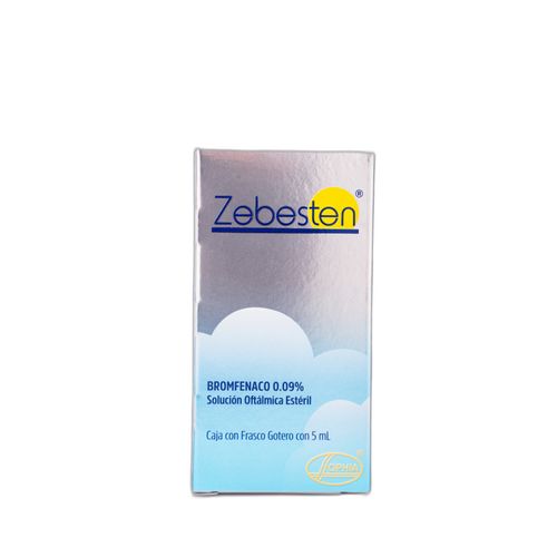 Zebesten Solución Oftálmica Bromfenac 0.9Mg/G Frasco X 5 Ml Sophia