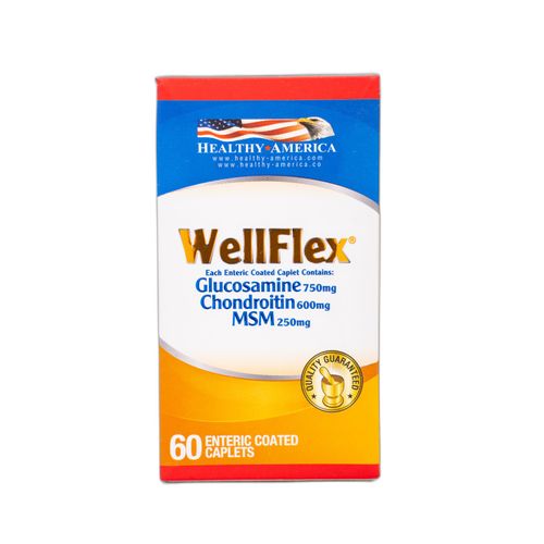 Wellflex Glucosamina 750Mg Condroitina 85% Metilsulfonilmetano Caja X 60 Cápsulas Healthy