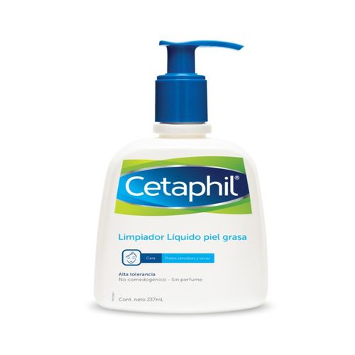 Limpiador Facial Diario Cetaphil Para Piel Grasa Frasco X 237 Ml