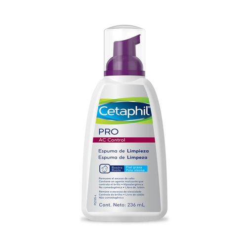 Espuma De Limpieza Cetaphil Pro Ac Dermacontrol Frasco X 236 Ml