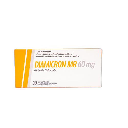 Diamicrom Mr Gliclazida 60 Mg Caja X 30 Tabletas Comprimido Servier