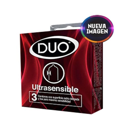 Preservativo Duo Ultrasensible X 3 Unidades Super Oferta Bdf
