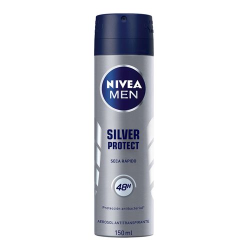 Desodorante Nivea Aerosol Silver Hombre 150 Ml Bdf