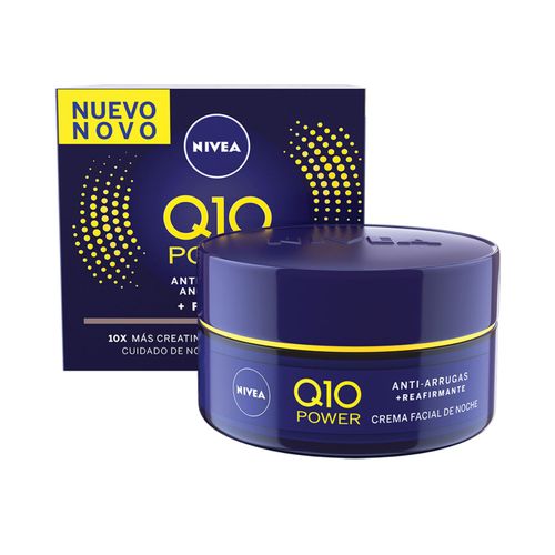 Crema Nivea Visag Antiedad Q10 Plus Noche Frasco X 50 Ml Bdf