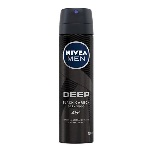 Desodorante Nivea Aerosol Deep Black Car Frasco X 150 Ml Bdf