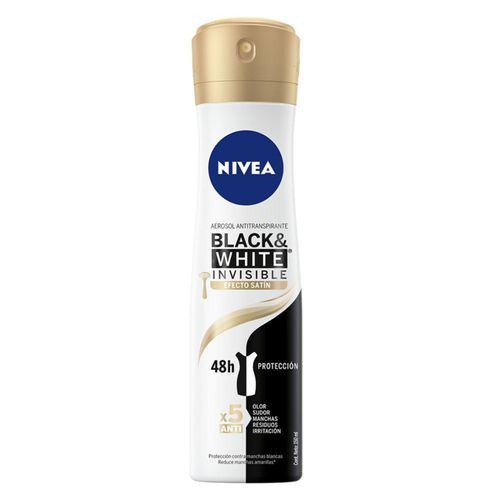 Desodorante Nivea Women Black White Satin Frasco X 150 Ml Bdf