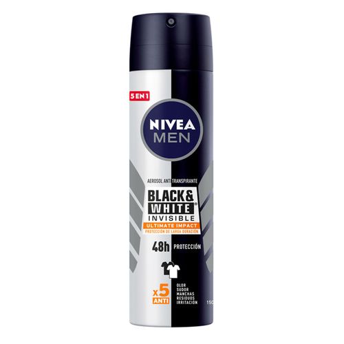 Desodorante Nivea Men Black White Ultimate Frasco X 150 Ml Bdf