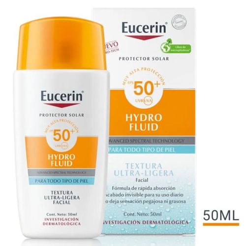 Eucerin Sun Face Hydro Fluid Fps 50 + Fluid Textura Ultra-Ligera 50Ml Bdf