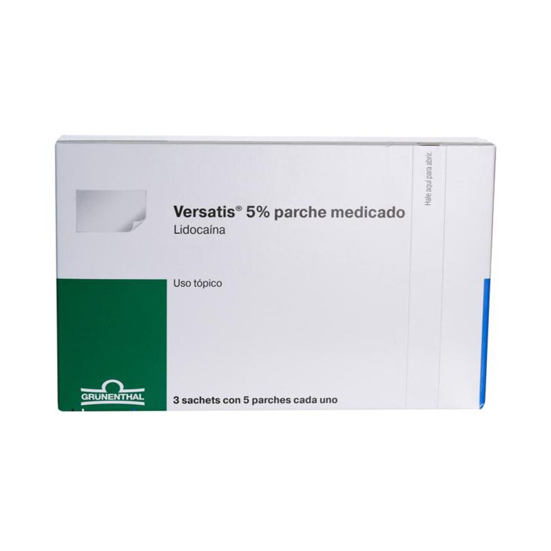 Versatis Transdermico Lidocaina 5% 700 Mg Caja X 15 Parche Grunenthal ...