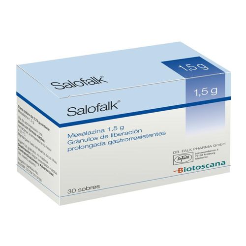 Salofalk Mesalazina 1.5 Caja X 30 Sobres Granulado Biotoscana
