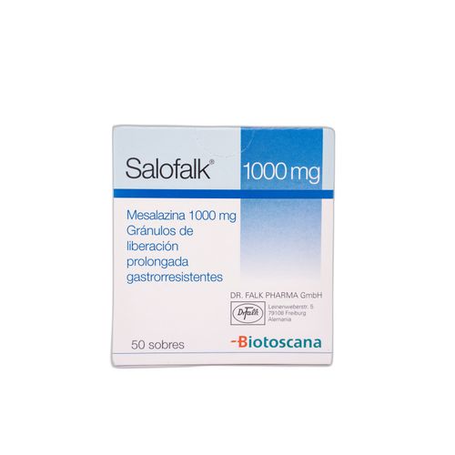 Salofalk Mesalazina 1000 Mg Caja X 50 Sobres Granulado Biotoscana