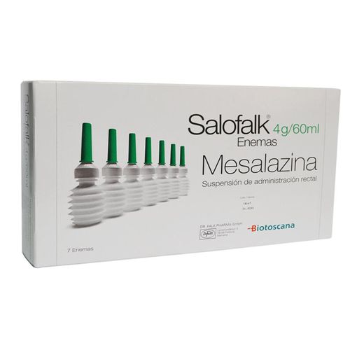 Salofalk Enema Mesalazina 4 Gr Caja X 7 Unidades Biotoscana