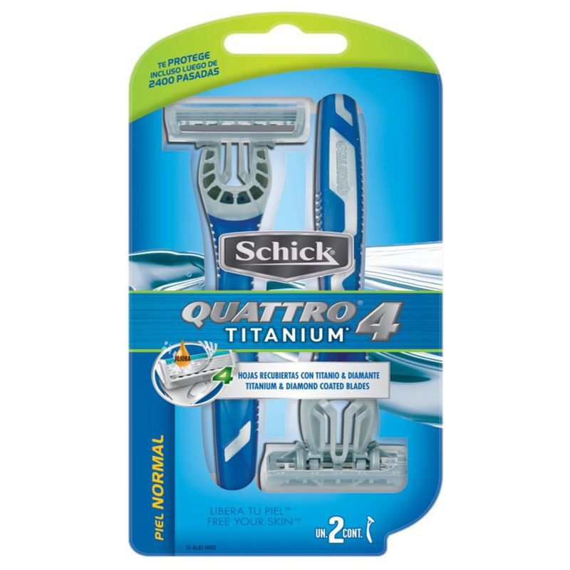 Máquina Schick Quattro Titanium 1 Unidad