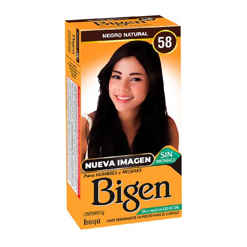 Tinte Bigen Negro Gramoso Natural # 58