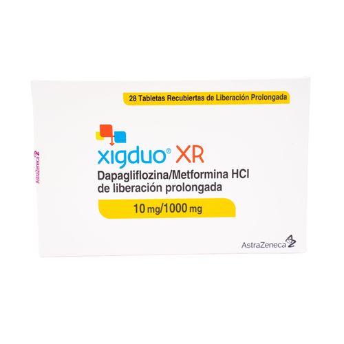 Xigduo Xr Dapagliflozina 10Mg Metformina 1000Mg Caja X 28 Tabletas Zeneca