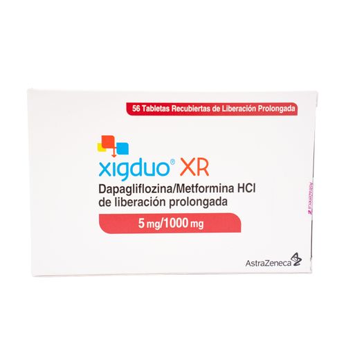 Xigduo Xr Dapagliflozina 5Mg Metformina 1000Mg Caja X 56 Tabletas Zeneca