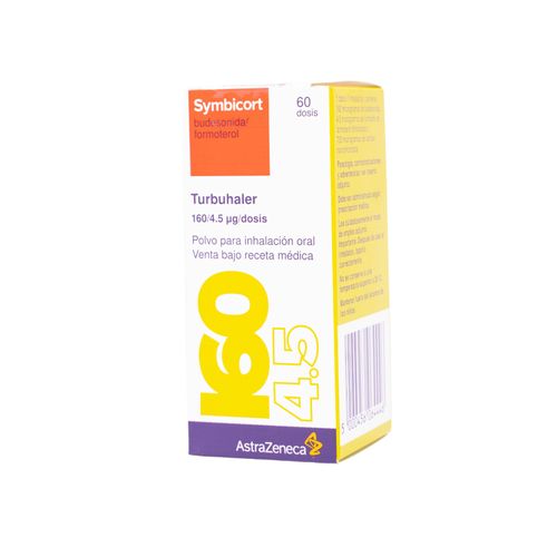 Symbicort Turbuhaler Budesonida 160Mg Formoterol 4.5Mg Frasco X 60 Dosis Polvo Zeneca