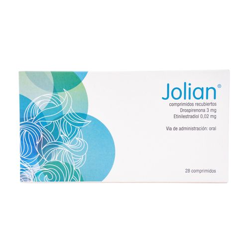 Jolian Drospirenona 3 Mg Etinil Estradiol 20 Mcg Caja X 28 Tabletas Gedeon