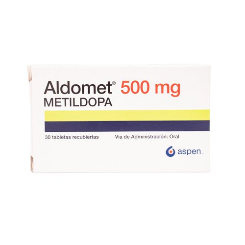 Aldomet Metildopa 500 Mg Caja X 30 Tabletas Aspen Farma