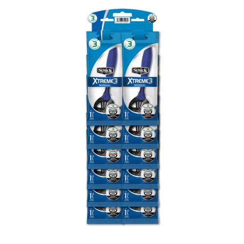 Máquina De Afeitar Schick Xtreme 3 Normal Display X 12 Unidades Edgewell