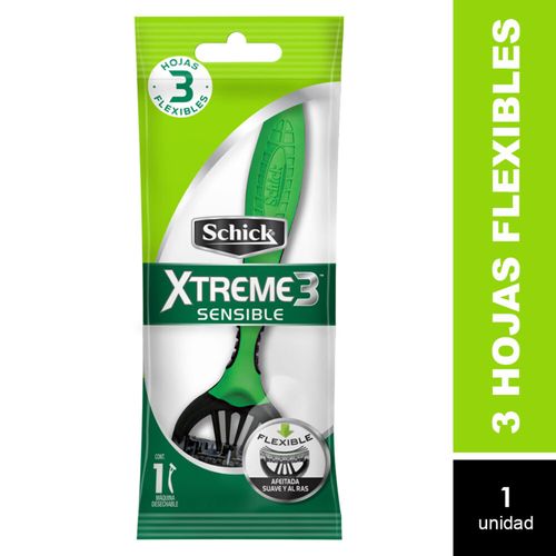 Máquina Afeitar Schick Xtreme 3 Piel Sensible 12 Unidades Edgewell