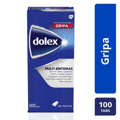 Dolex Gripa Caja X 100 Tabletas