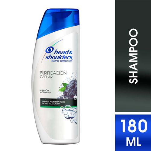 Shampoo H&S Carbón Activado Frasco X 180 Ml P&G