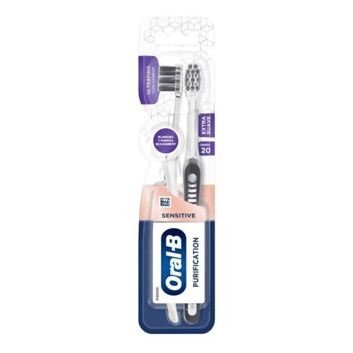 Cepillo De Dientes Oral-B Purification Carbón 2 Unidades P&G