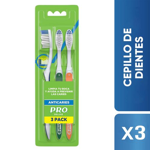 Cepillo De Dientes Deluxe Anticaries 3 Unidades P&G