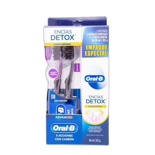 Crema Dental Oral B Encias Detox 80 Ml Pasta P&G