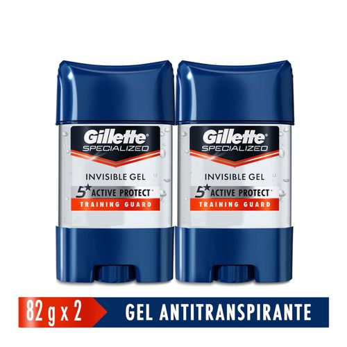 Desodorante Clear Gel Gillette Active Prot 2 Pack 82 Gr P&G