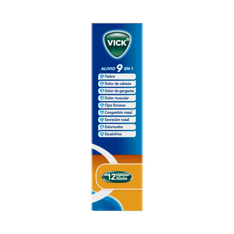 Vick Fort-9 500 Mg Caja X 12 Cápsulas P&G